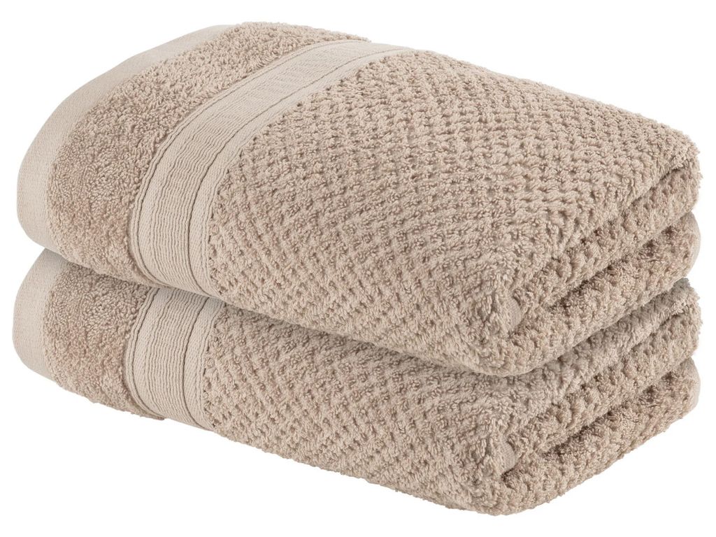LIVARNO home Frotteehandtuch Handtuch Tuch Badetuch , 50 x Produktbild 