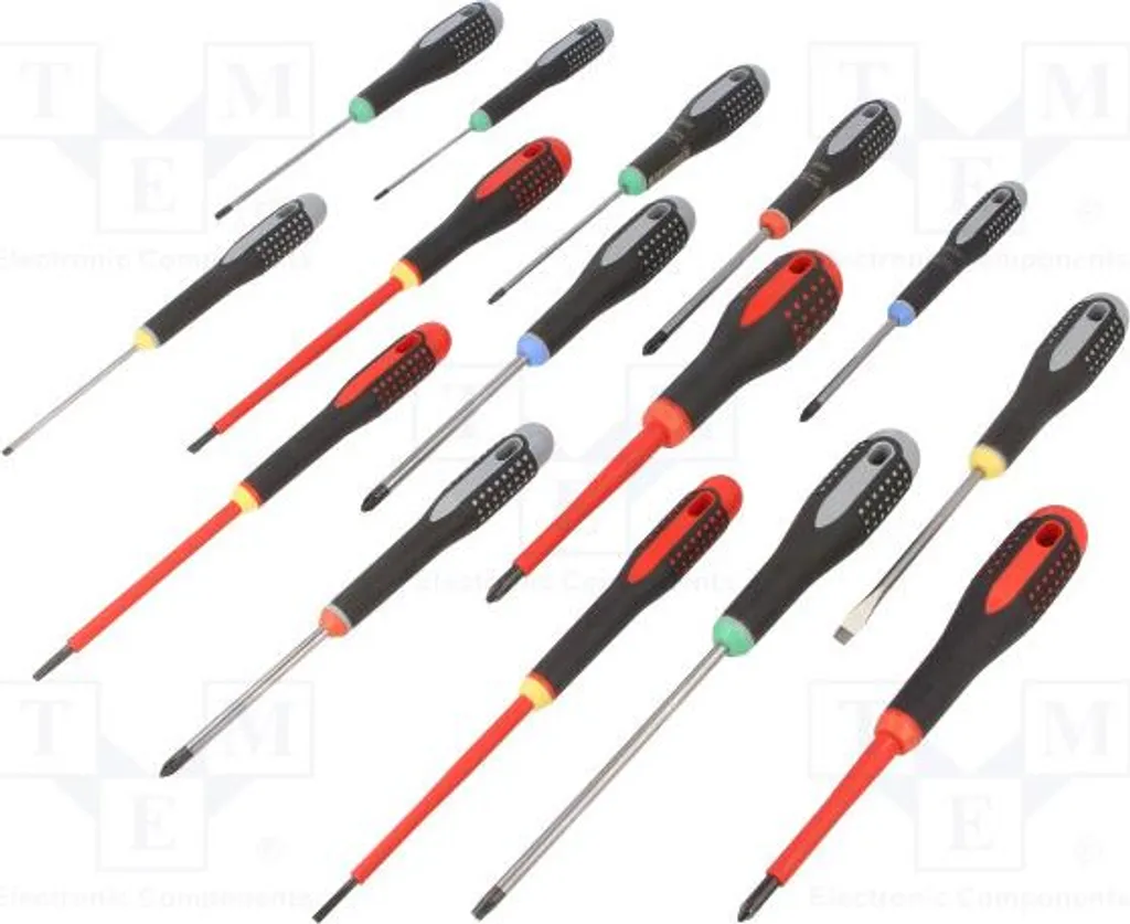 Jeu de tournevis ergonomiques Bahco Ergo pour vissage de précision