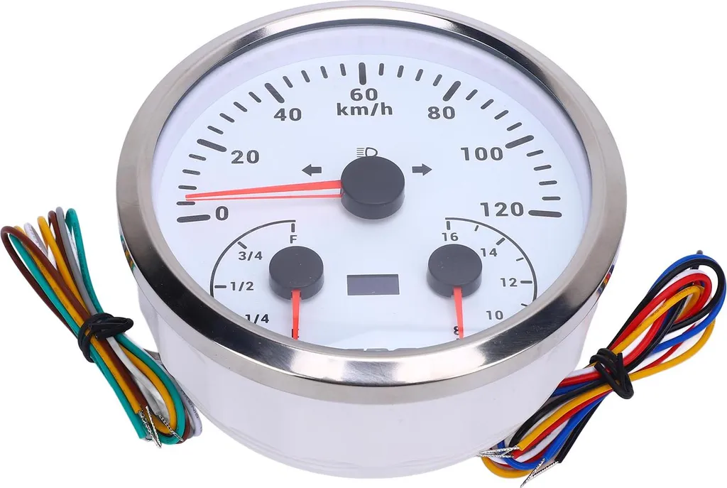 Combiné d'instruments GPS 110mm avec Jauge de Carburant et Voltmètre 12V - 4