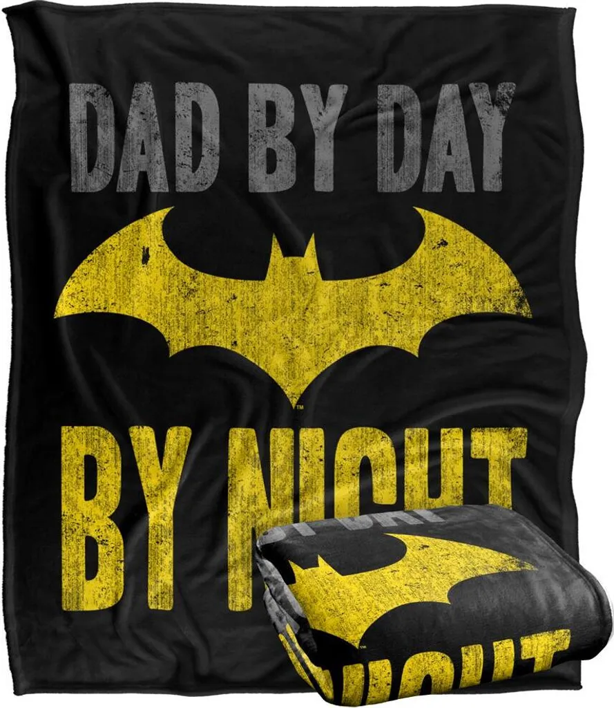 Plaid Batman Dad By Day Multicolore en Taille Unique Modèle TV18425