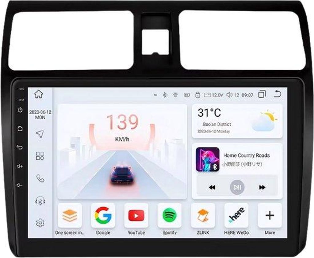 Autoradio mit Bluetooth und CarPlay für Suzuki Swift (2005–2010) – Kompatibel mit Apple und Android – Stereoanlage – Navigationssystem –...