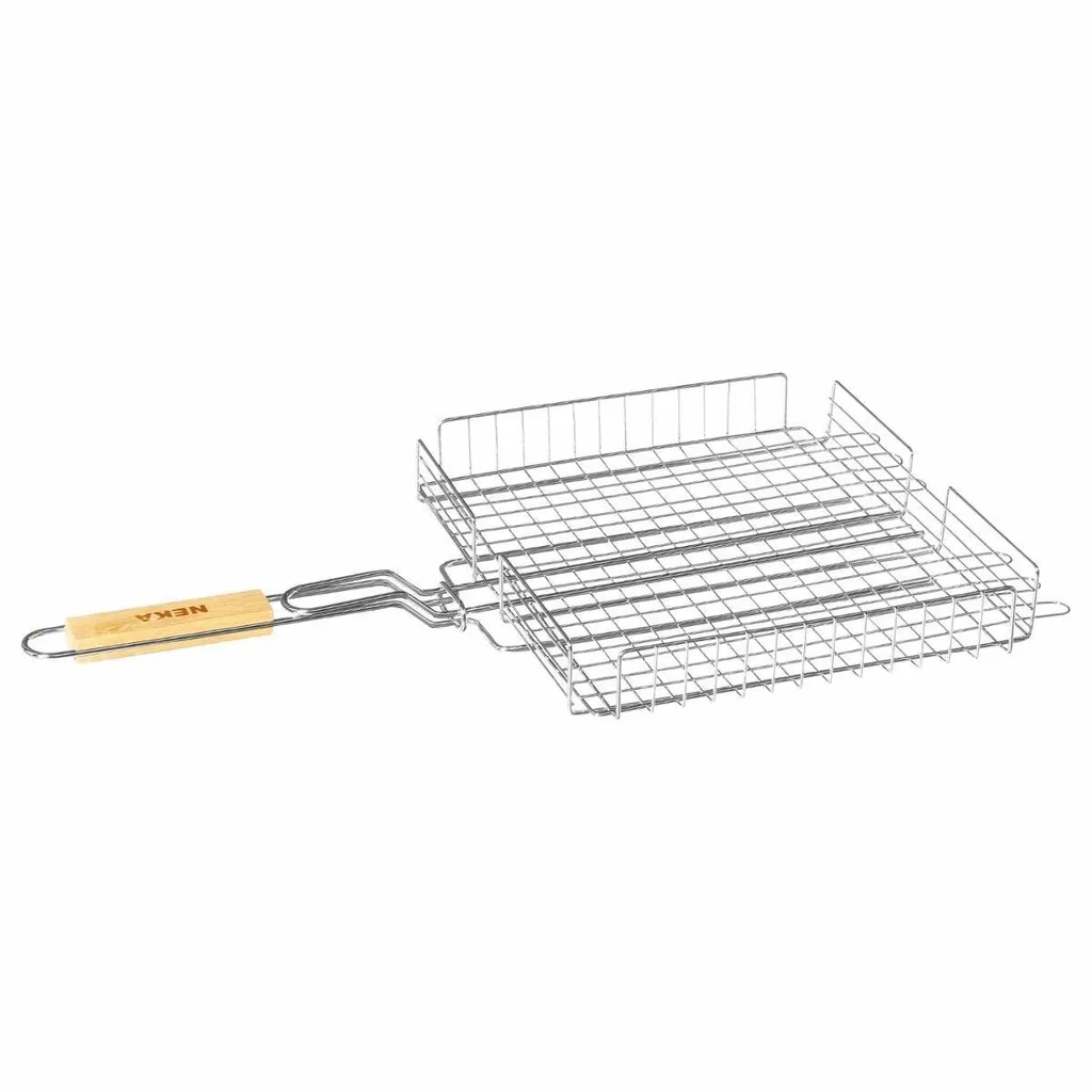 Cestello Grill Design 34x31 cm | Accessorio BBQ Acciaio Professionale