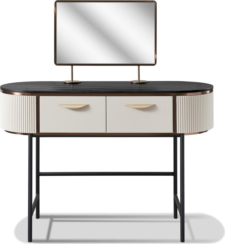 Designer Konsolen Schminktisch Kosmetik Tisch Spiegel Kommode Frisier Tische Neu