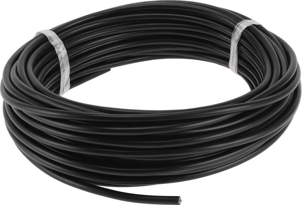 1 Stück 20AWG Universaler Massekabel-Autoradio, Automobil, Autolautsprecher-Stromkabel Vollständig isoliert & Soft-Touch-Mantel TC Schwarz 66FT 5...