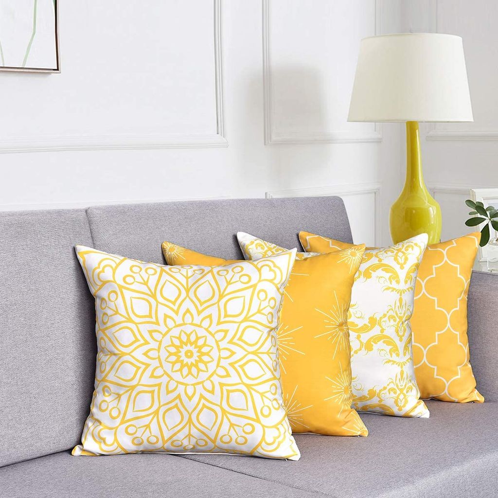 Kissenbezug 45x45cm Teich Design - Garten Deko Kissen Für Outdoor & Wohnzimmer