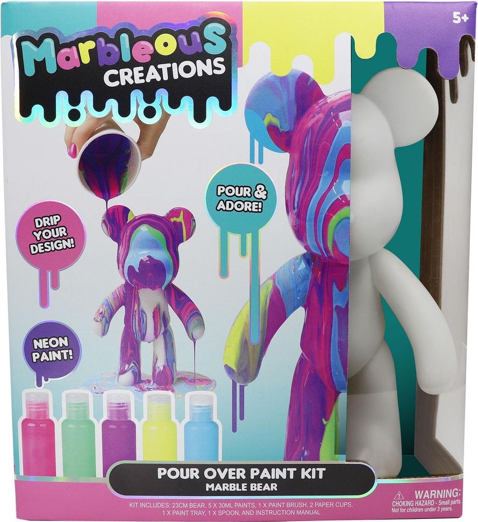Gear2Play Marble Bear Gietverf set, Bastelset für Kinder, 5 Produktbild 