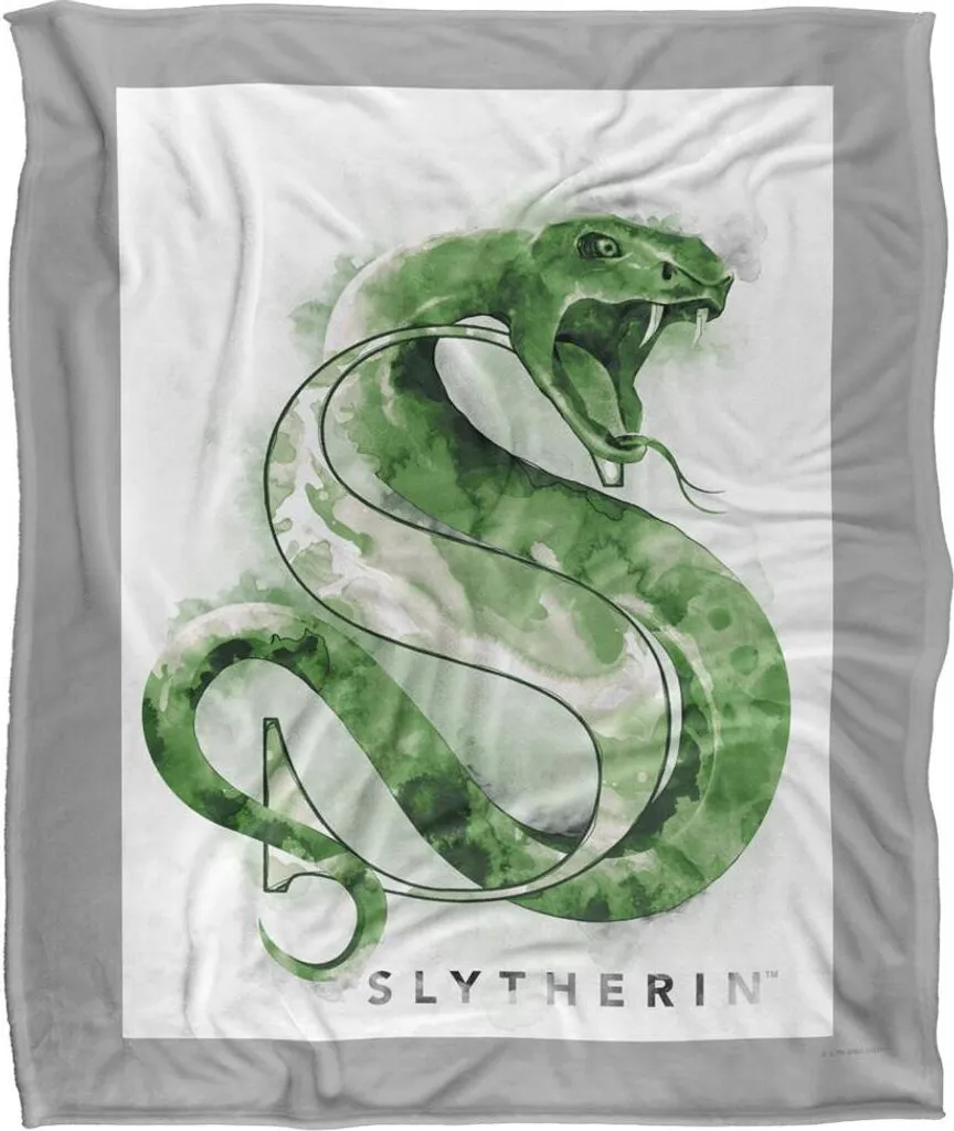 Harry Potter Couverture Slytherin Éclaboussures d'encre TV18565 Plaid