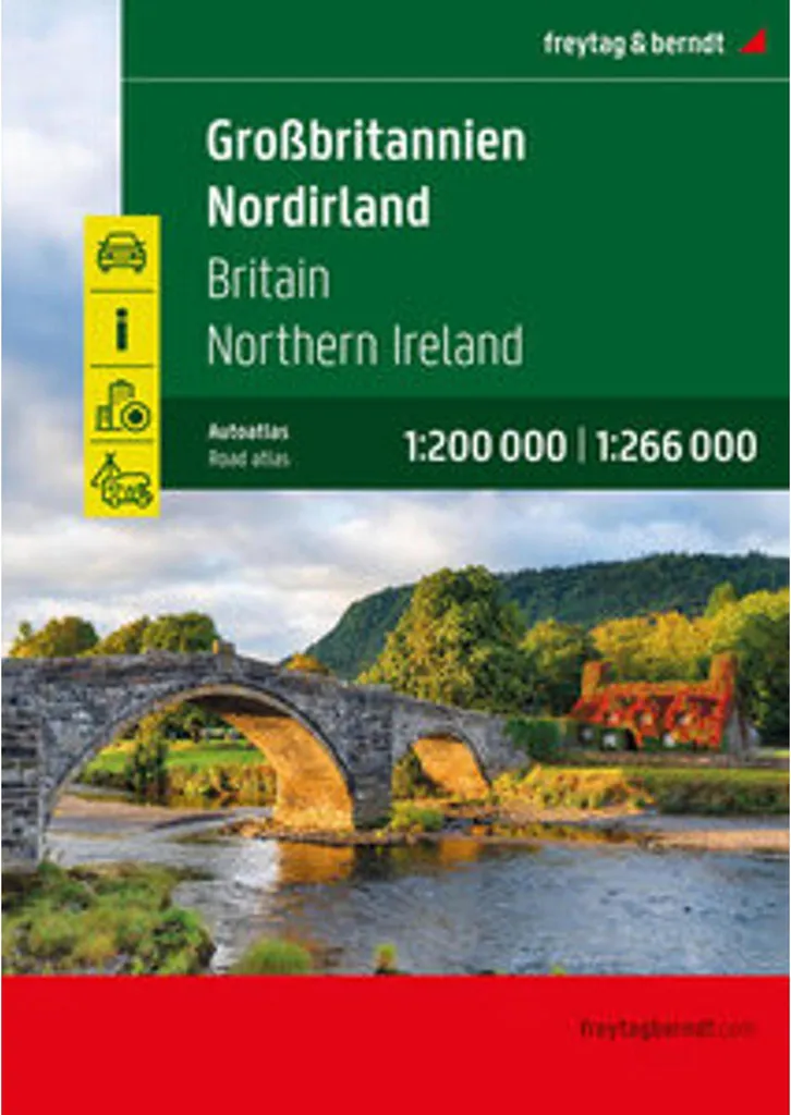 Atlas de route Grande-Bretagne et Irlande du Nord pour votre voyage