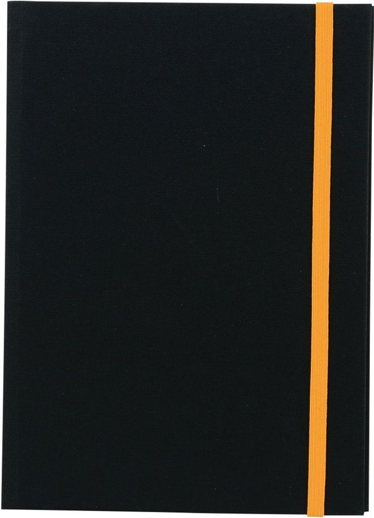 Goldbuch Notizbuch Linum schwarz