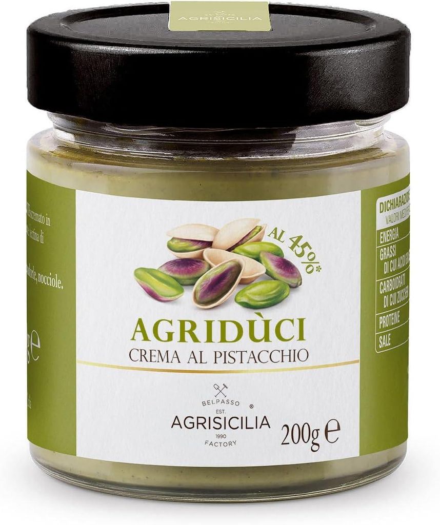Agrisicilia crema spalmabile al pistacchio al 45% , ideale Immagine del prodotto 