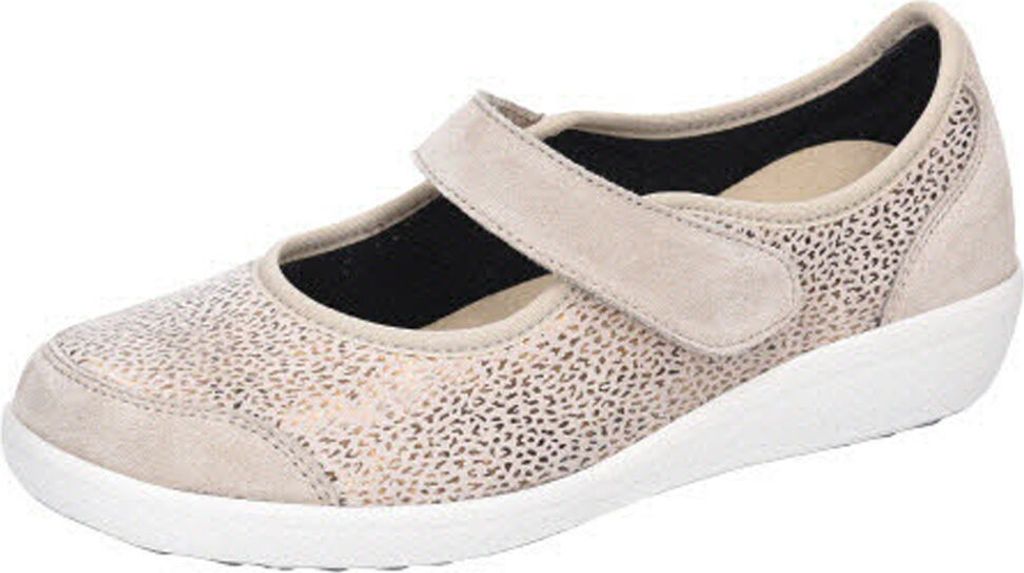 Varomed sevilla ballerina kiesel Slipper beige in Gr. 42