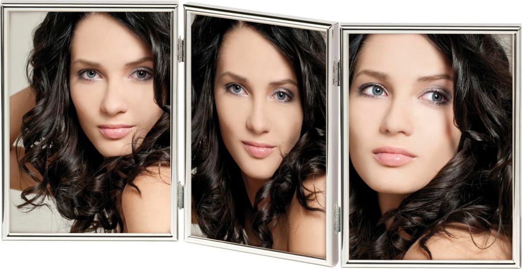 Walther Chloe silber 3x13x18 Portrait Dreifachrahmen WD338S