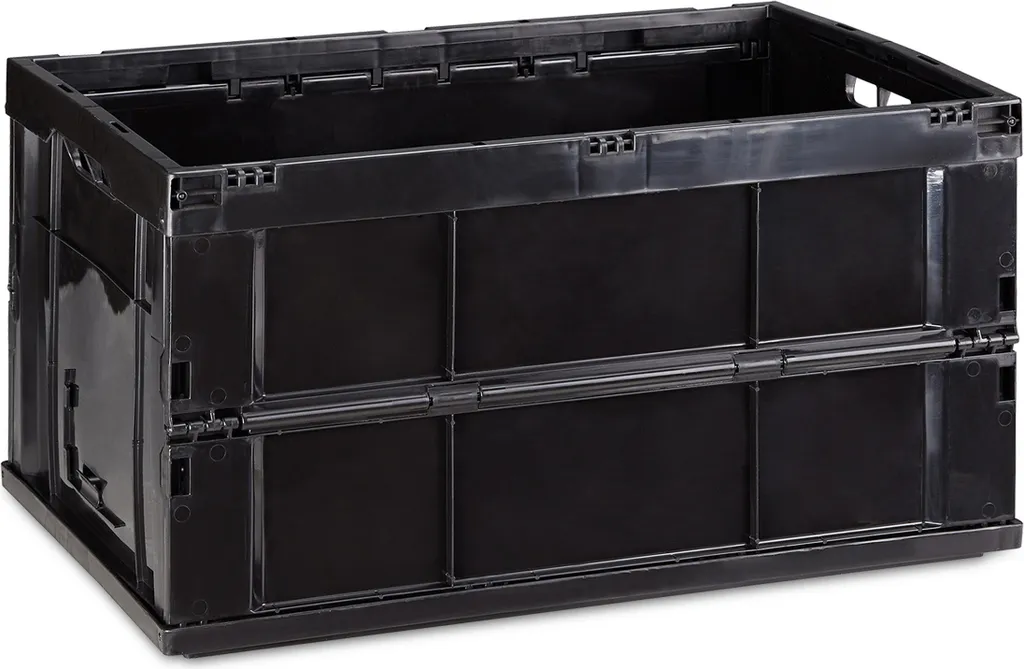 Caisse de Rangement Pliable Stable : Bac de Transport Empilable Pratique