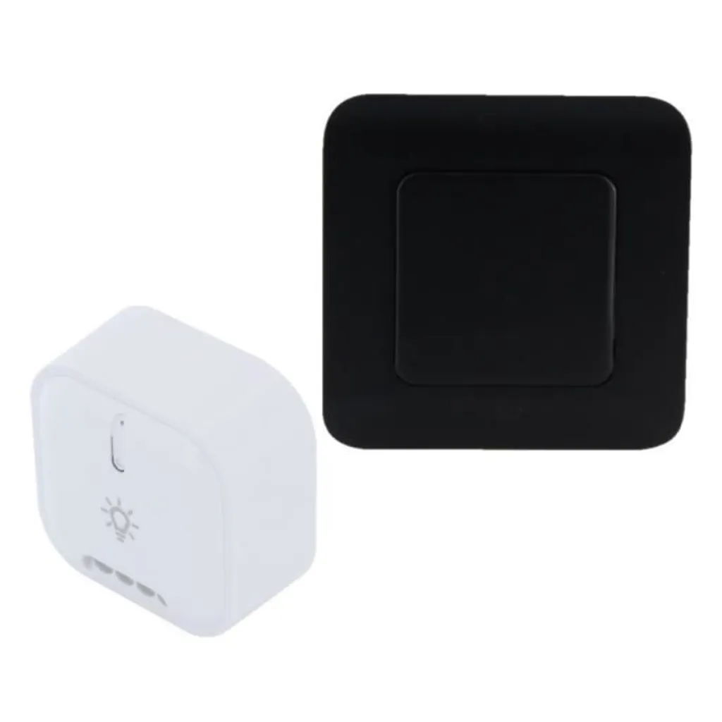 Installer un va-et-vient sans fil DiO 54858 interrupteur noir 1000W kit