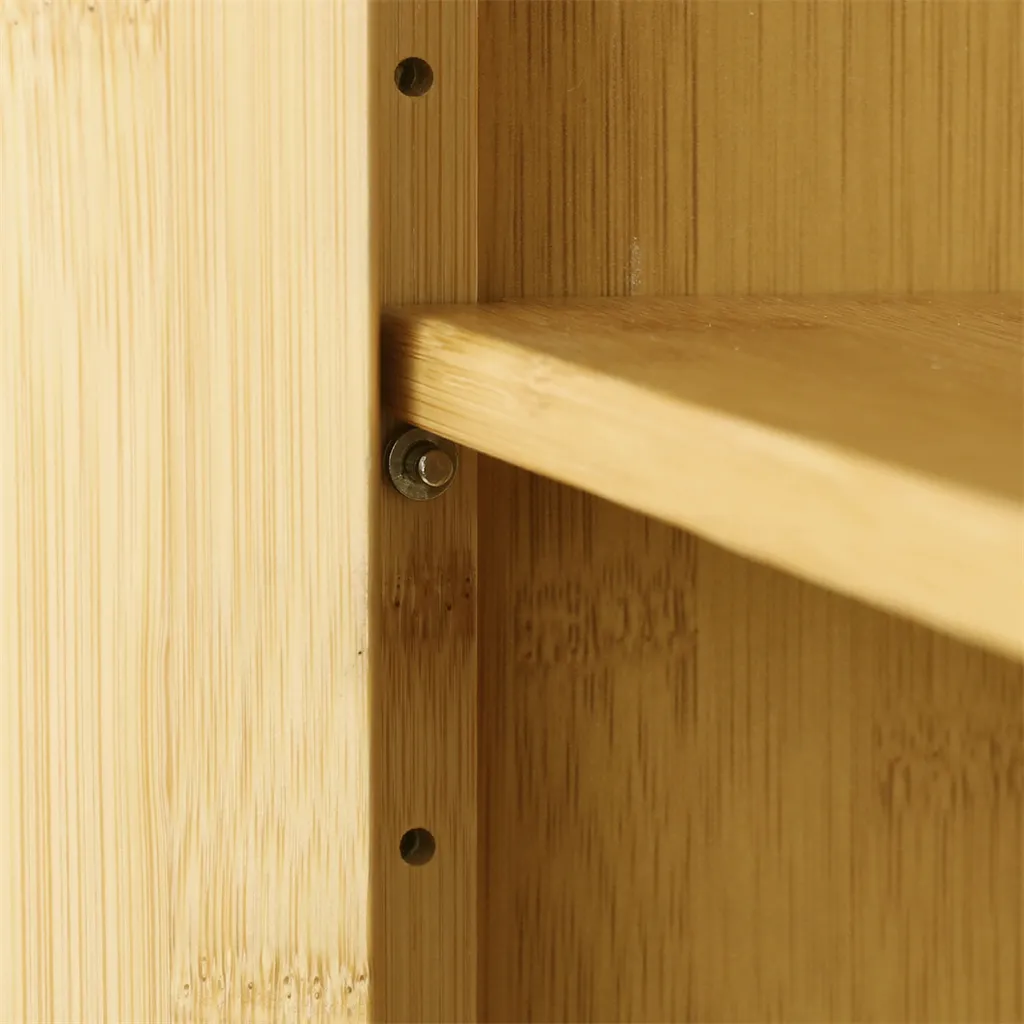 Armadietto Pensile Wisfor in Bambù: Mobile da Bagno Design Scandinavo - 14