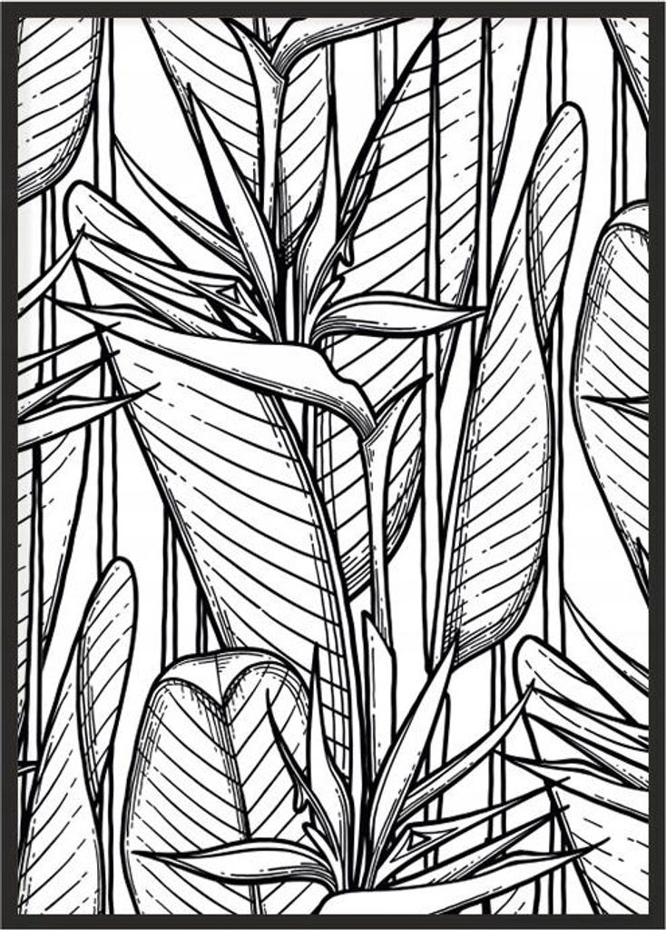 Bildplakat im Rahmen 43x33 cm Blätter P1157