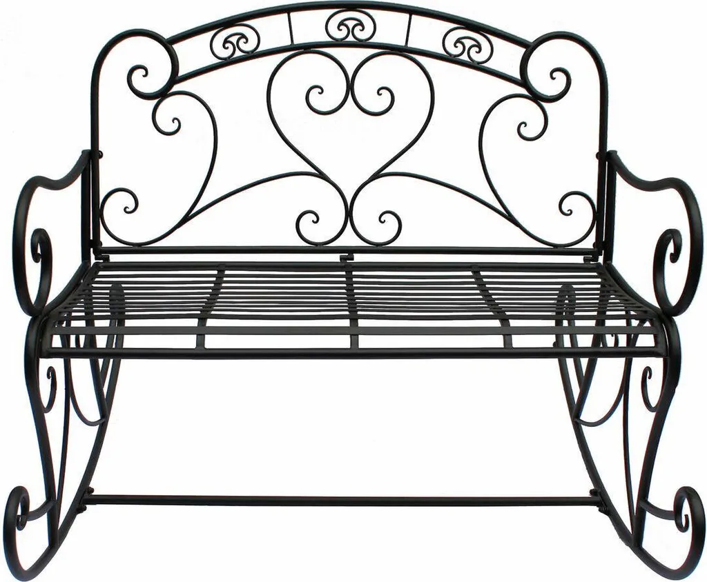 Banc de jardin à bascule 2 places DARES en métal pour terrasse et balcon