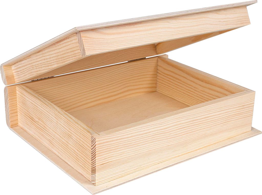 Creative Deco Boîte de Rangement en Bois pour Livre Image du produit 