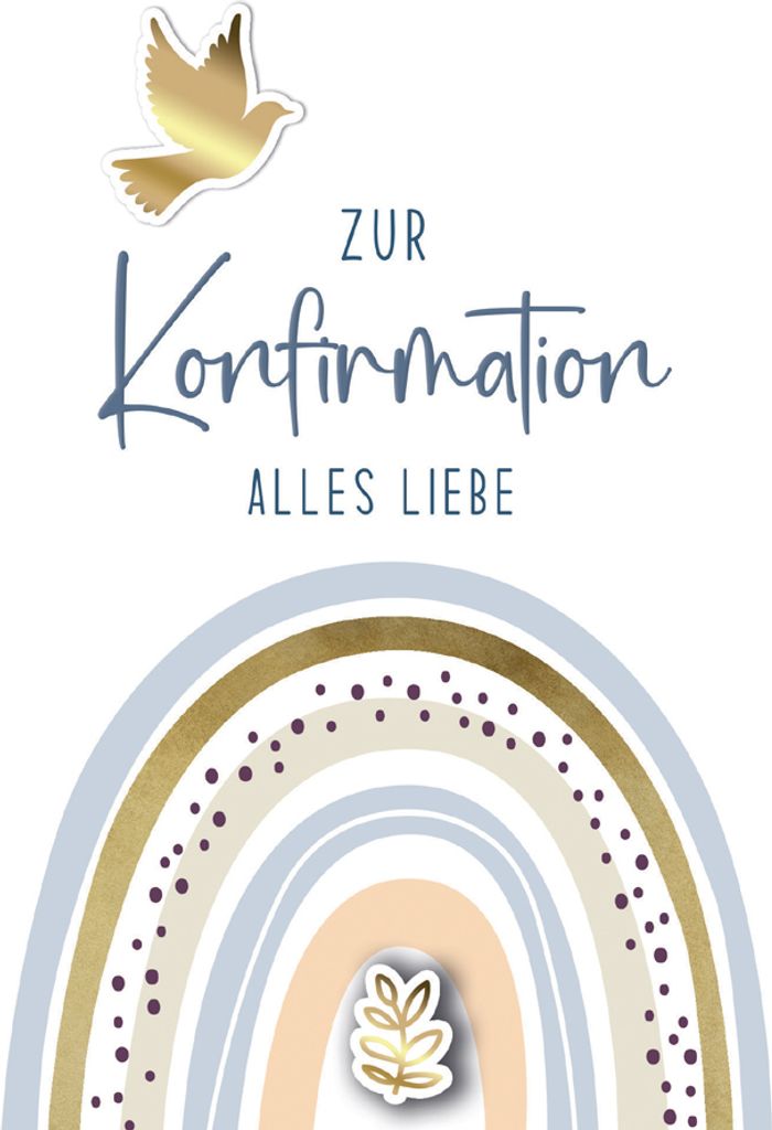 CACTUS Konfirmationskarte "Regenbogen"