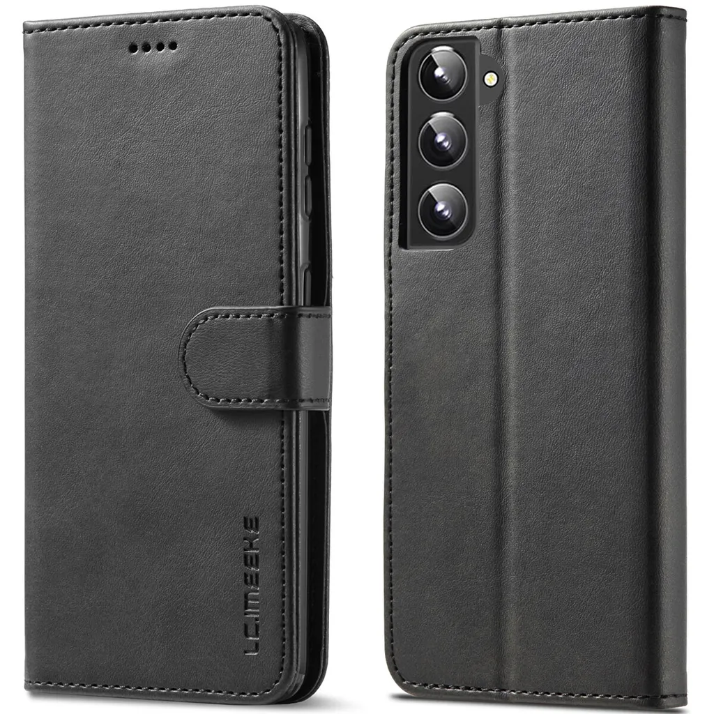 Cover a Libro Samsung S22+ 5G Nera | Protezione Professionale in Pelle