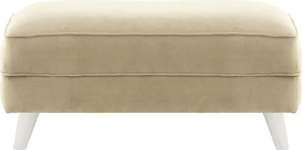 Pouf Magnus-Velluto 3 Blanc : Siège d'Appoint Idéal pour Salon et Chambre