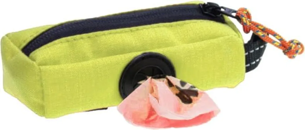 Housse pour sacs à crottes de chien jaune fluo : Idéal balade et randonnée