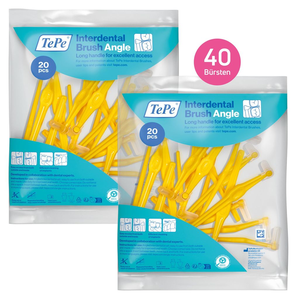 40 Stück TePe Interdentalbürsten Original, Gelb, ISO-Größe Produktbild 