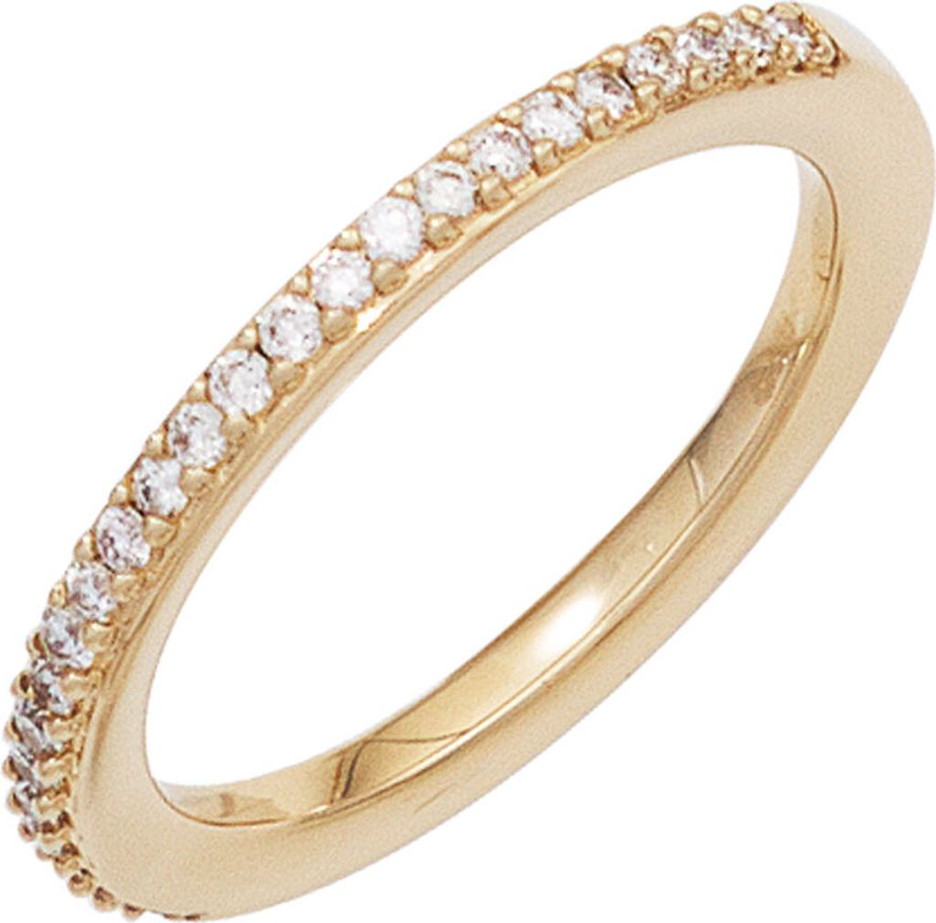 JOBO Damen Ring 585 Gold Gelbgold 26 Diamanten Brillanten Produktbild 