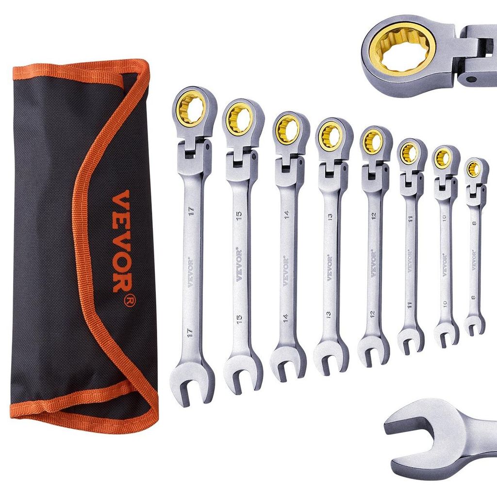 Sada ráčnových klíčů VEVOR Flexhead, 8dílná sada klíčů s Obrázek produktu 