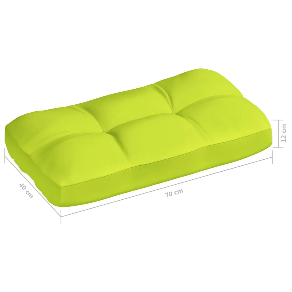 Arredo Pallet Elegante: Set 3 Cuscini vidaXL Verde Chiaro Tessuto - 18