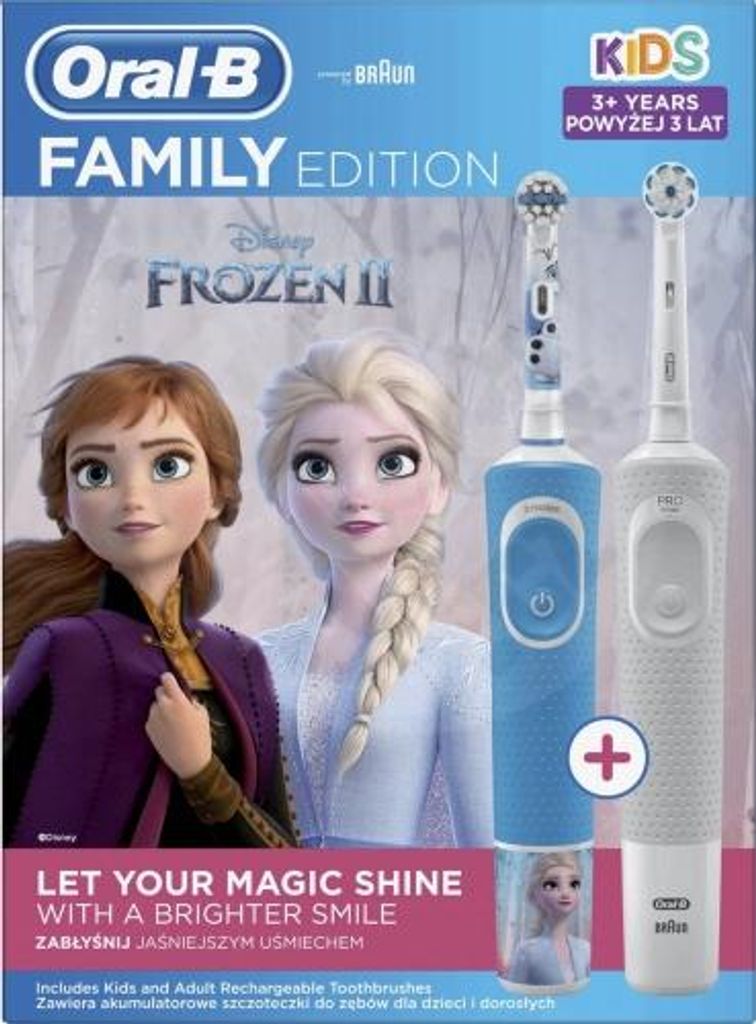 Oral-B Family Pack - D100 Vitality Sensi White D100 Kids Frozen II