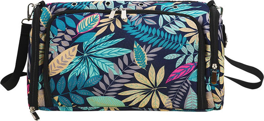 Garnaufbewahrungstasche, große Kapazität, exquisites Muster, mehrere Gitter, multifunktional, für Häkeln, Nähnadeln, Zubehör, nur Tasche, Hau...