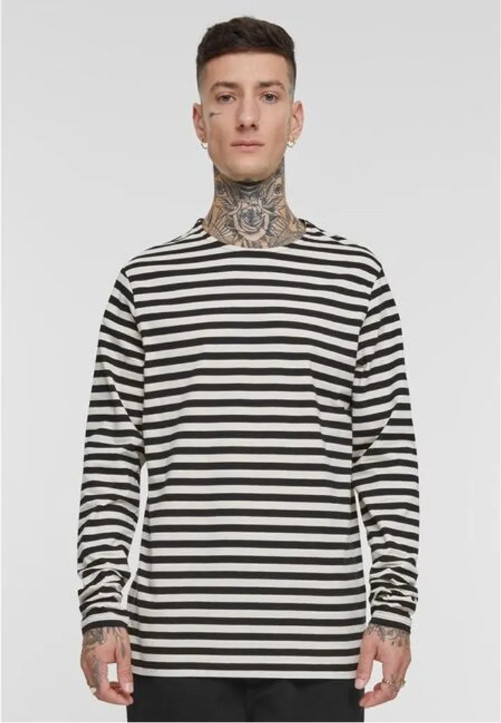 T-shirt Rayé Manches Longues Anti-Déformation - Look Frais et Durable S