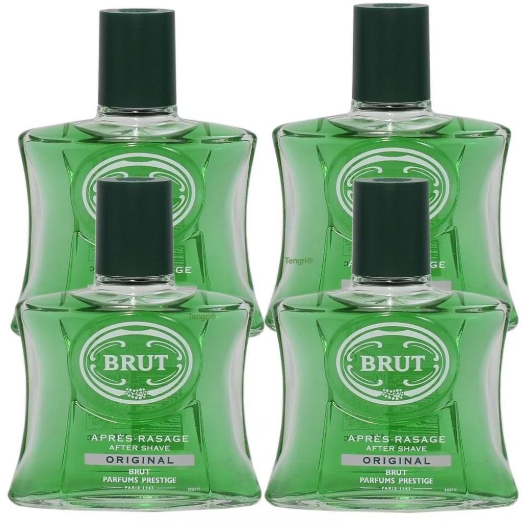 4 x 100ml Brut Original After Shave, Faberge, Rasierwasser für Herren