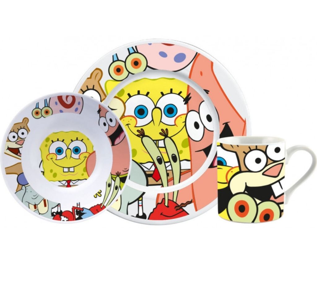 Spongebob tête d'éponge set de petit déjeuner - Set de Image du produit 