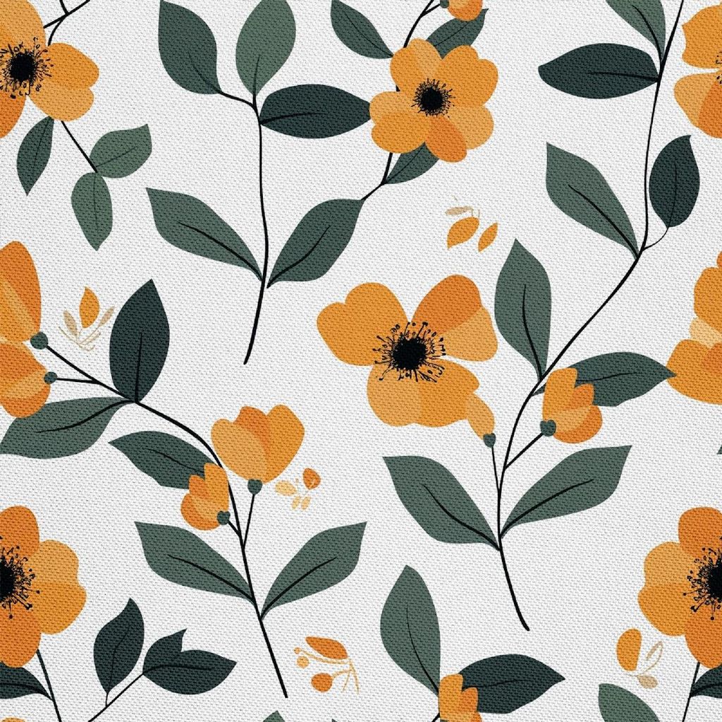 OUTDOOR DEKOSTOFFE OXFORD - Motiv Blumen I DX5158