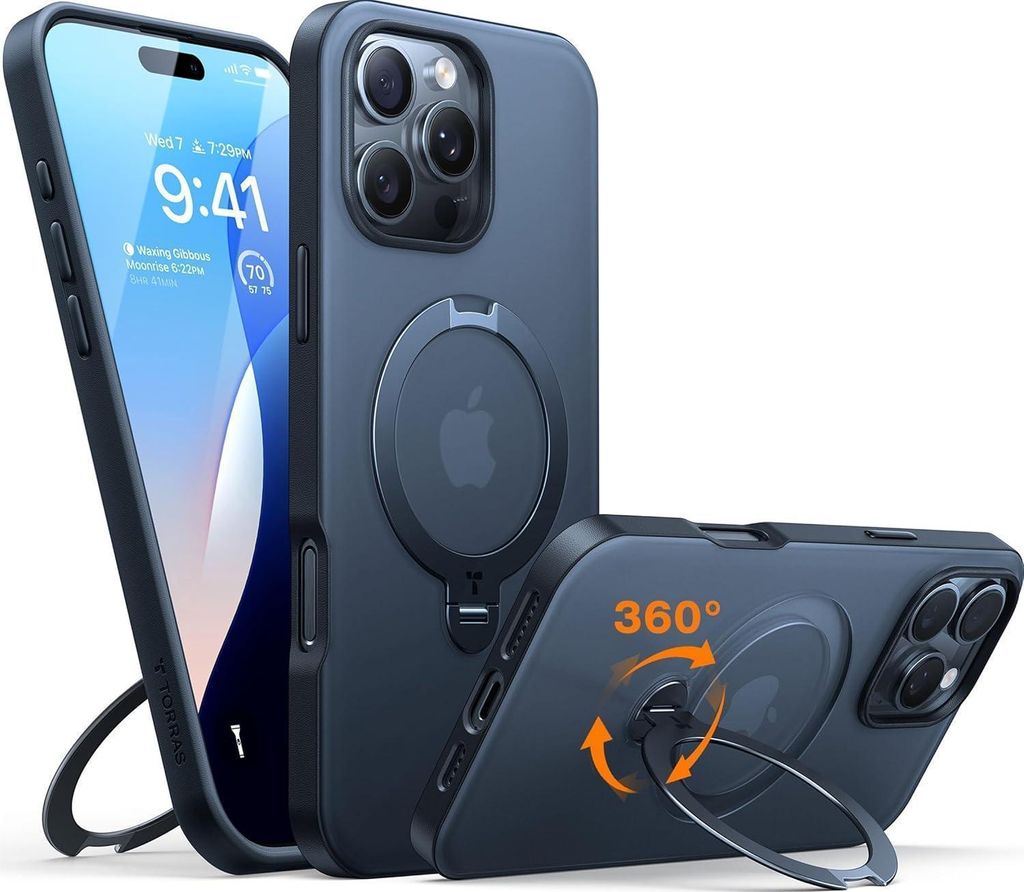 TORRAS iPhone 16 Pro Hülle: Militärschutz, Magnetisch, 360° Produktbild 