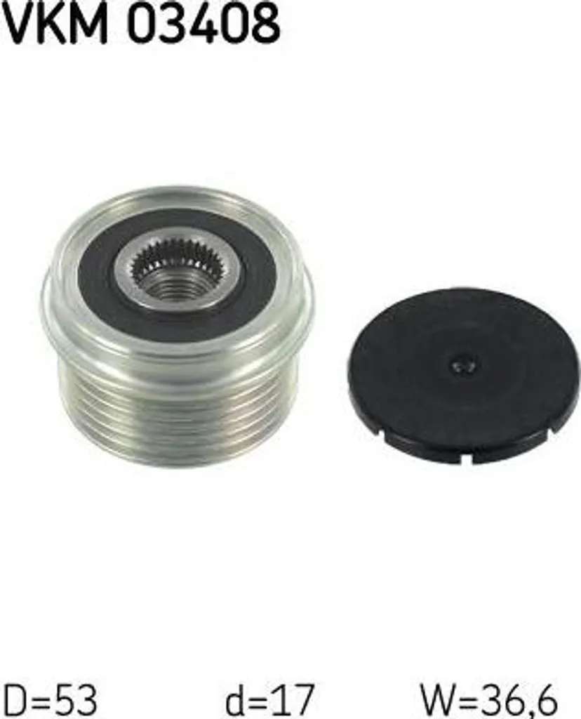 Poulie débrayable alternateur SKF VKM 03408 pour Ford Mondeo OE
