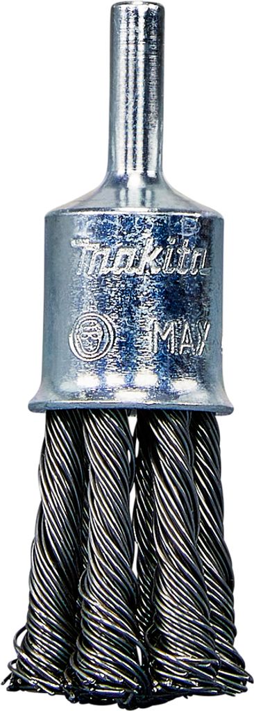 Makita Kegelbürste mit Rundschaft (Größe 19 mm, zur Bearbeitung von Stahl)
