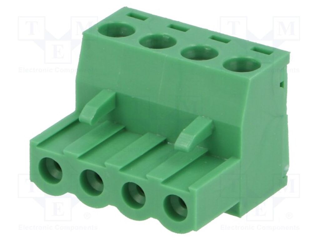 1x Klemmleiste abschaltbar R. Kontakt-: 5,08mm Wege: 4 gerade TBW-5-4P/GN Trennbare