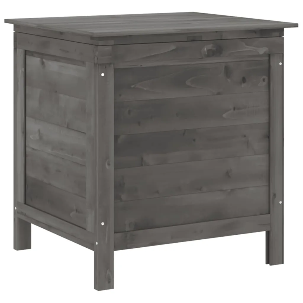 SYFAX™ Contenitore Giardino Antracite 50x49x56,5 cm | Baule in Legno Abete