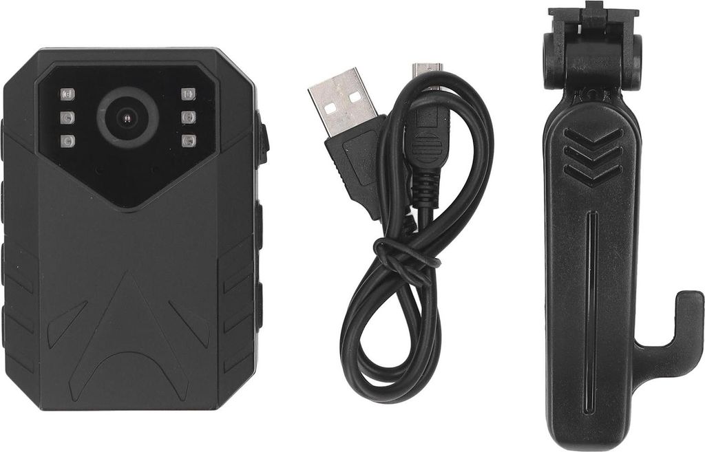 Strafverfolgung Kamera 4K Video 2 Zoll TFT Farbbildschirm Nachtsicht Bewegung Erkennung tragbarer Camcorder mit Clip