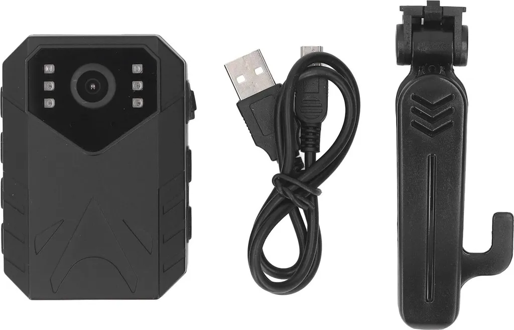 Body Cam 4K Polizia e Sicurezza: Visione Notturna e Clip Professionale - 1