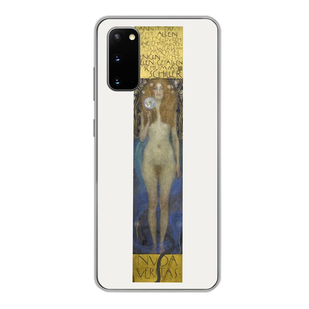 MuchoWow Handyhülle Schutzhülle Hülle für Samsung Galaxy S20 Nuda veritas - Gustav Klimt Silikon Softcase Handy Hülle - Bild