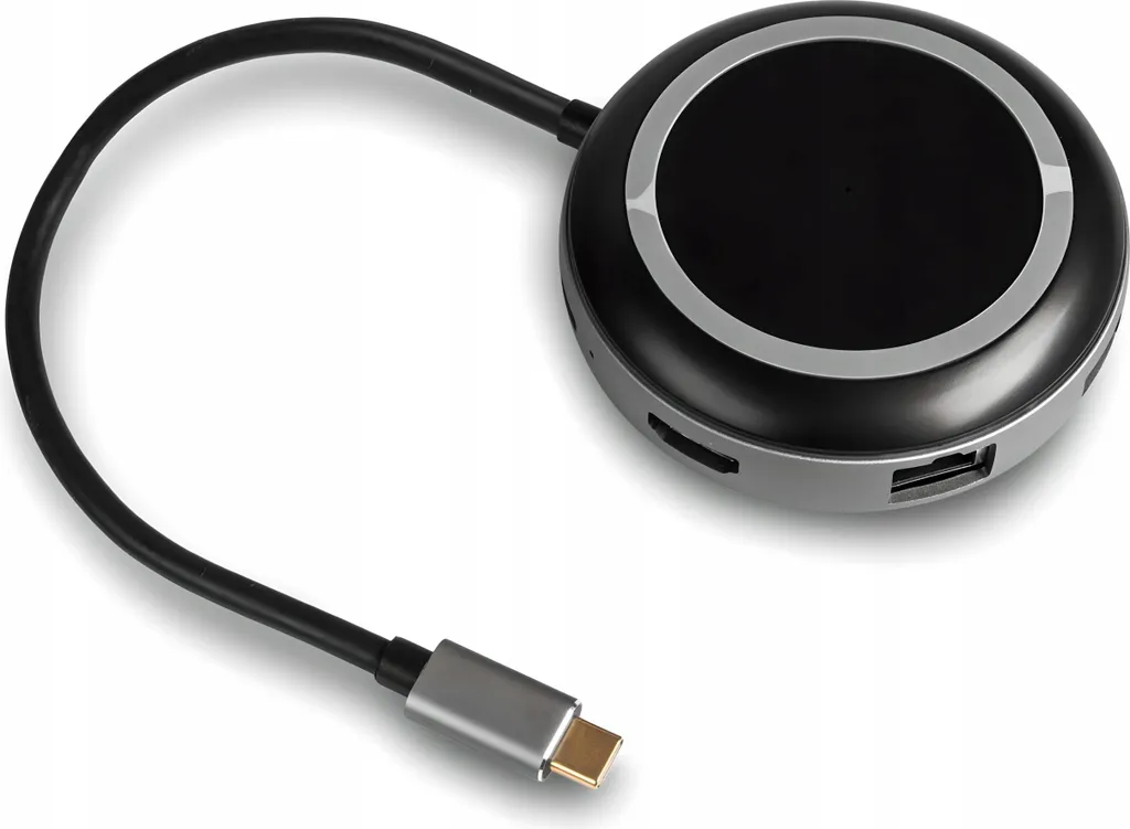 Station d'accueil USB-C 6-en-1 avec Ethernet RJ45 et Chargeur Inductions Qi