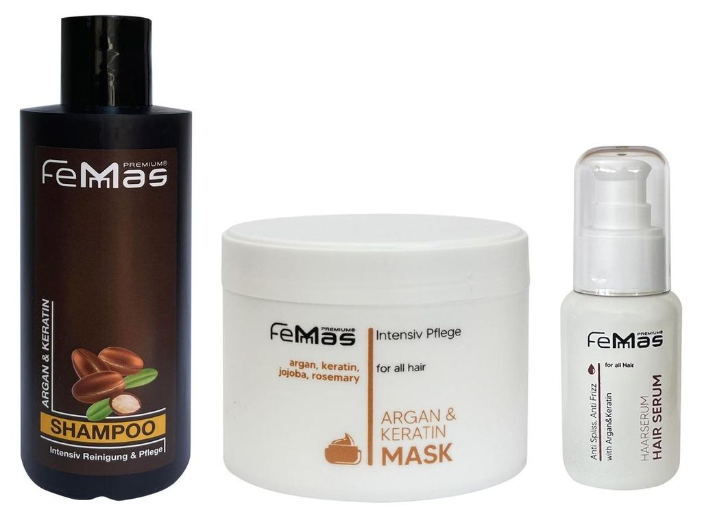 FemMas Haarpflegeset Argan & Keratin Produktbild 