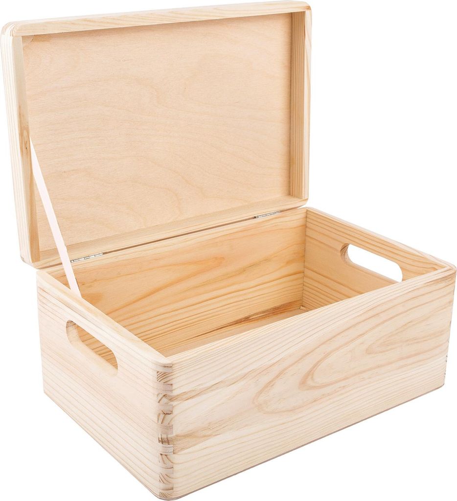 Creative Deco Boite de Rangement en Bois avec Poignées 30 x Image du produit 