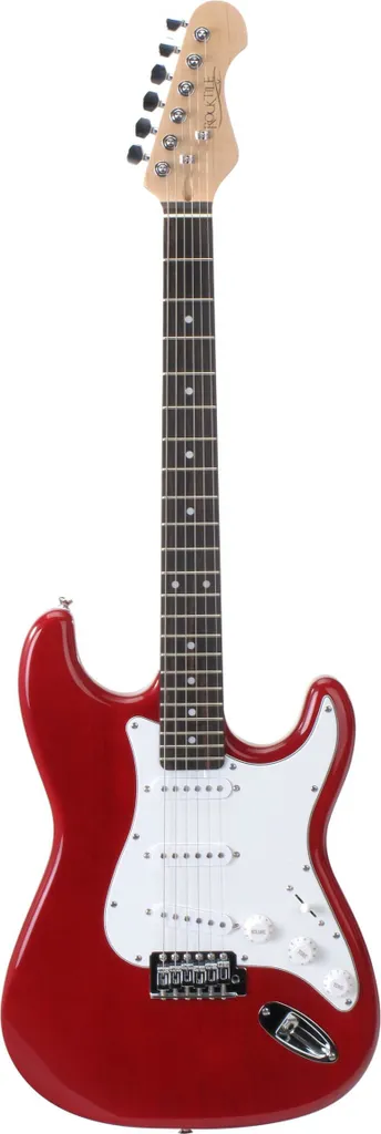 Rocktile Sphere Classic Rouge avec Micros Single Coil et Vibrato Chrome