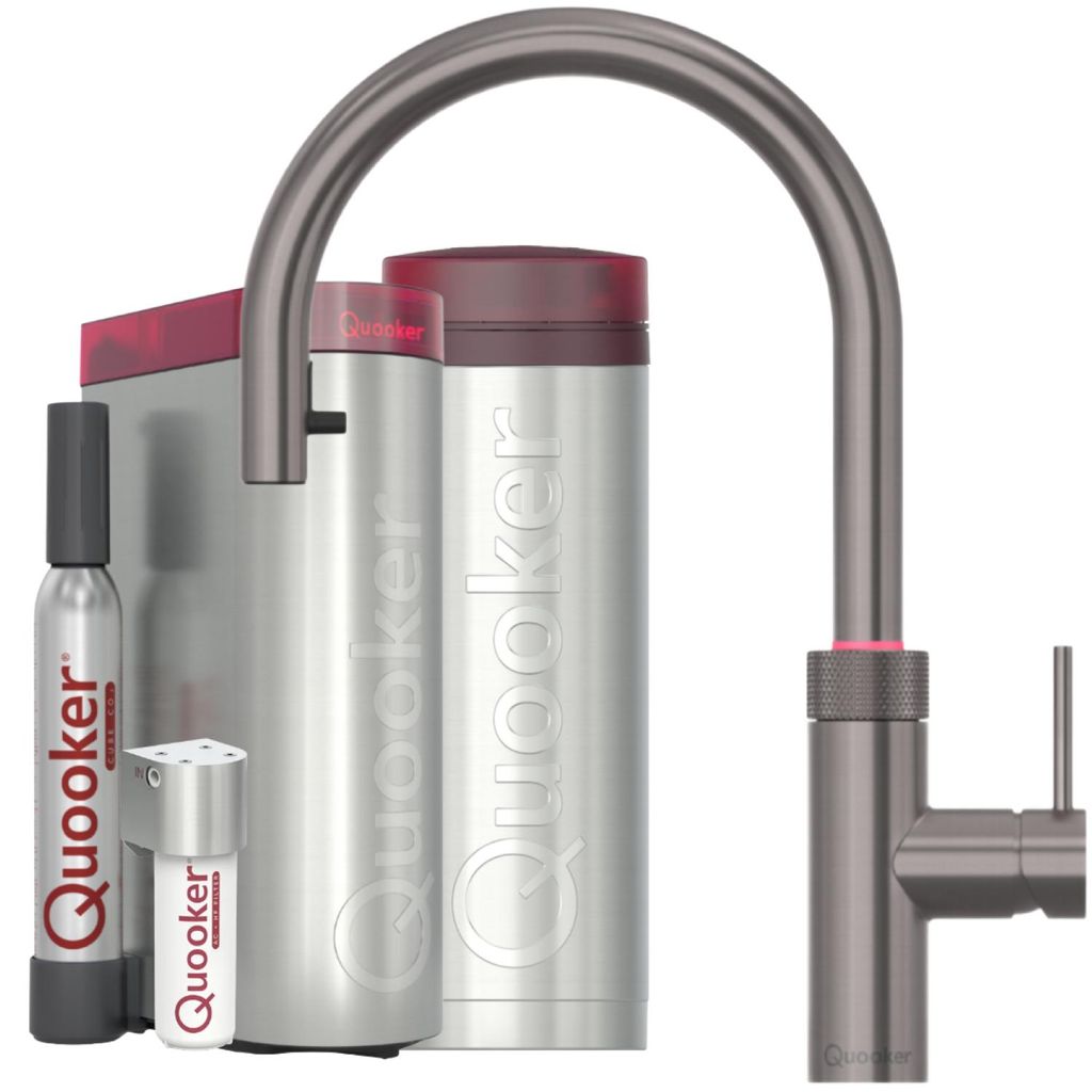 Quooker Flex Round PRO3 CUBE Gunmetal CUBE Filter Starter Produktbild 