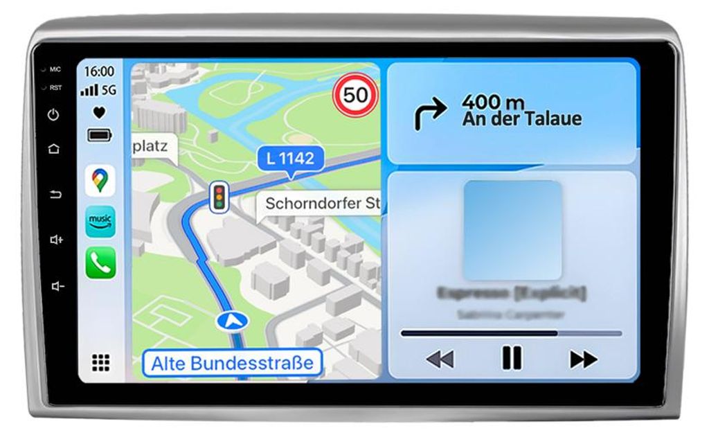 Autoradio 9 pouces avec Bluetooth et CarPlay pour Lancia Image du produit 